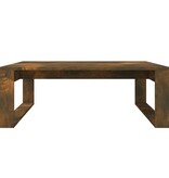 VidaXL Salontafel 100x100x35 cm bewerkt hout gerookt eikenkleurig