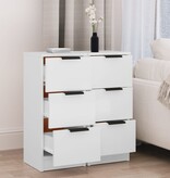 VidaXL Dressoirs 2 st 30x30x70 cm bewerkt hout wit