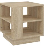 vidaXL Salontafel 40x40x43 cm bewerkt hout sonoma eikenkleurig