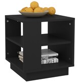 vidaXL Salontafel 40x40x43 cm bewerkt hout zwart