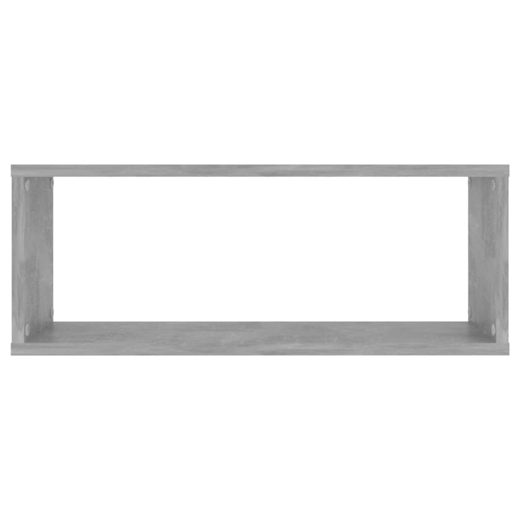 vidaXL Wandschappen kubus 6 st 60x15x23 cm spaanplaat betongrijs