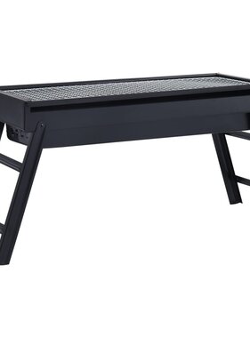 vidaXL Campingbarbecue draagbaar 60x22,5x33 cm roestvrij staal