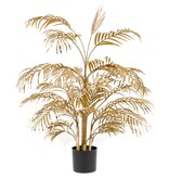 vidaXL Kunstplant Areca palmboom 105 cm goudkleurig