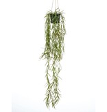vidaXL Kunstplant hangend in pot wasbloem 80 cm