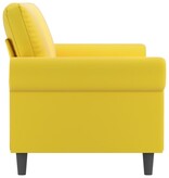 vidaXL Tweezitsbank 140 cm fluweel geel