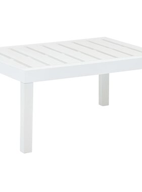 vidaXL Tuintafel 78x55x38 cm kunststof wit