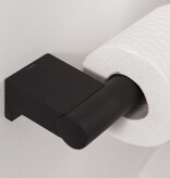 vidaXL Toiletrolhouder Bold matzwart