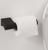 vidaXL Toiletrolhouder Bold matzwart