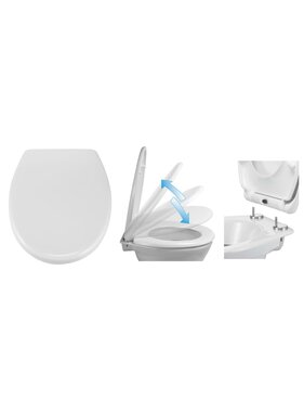 vidaXL Toiletbril met quick release en soft-close