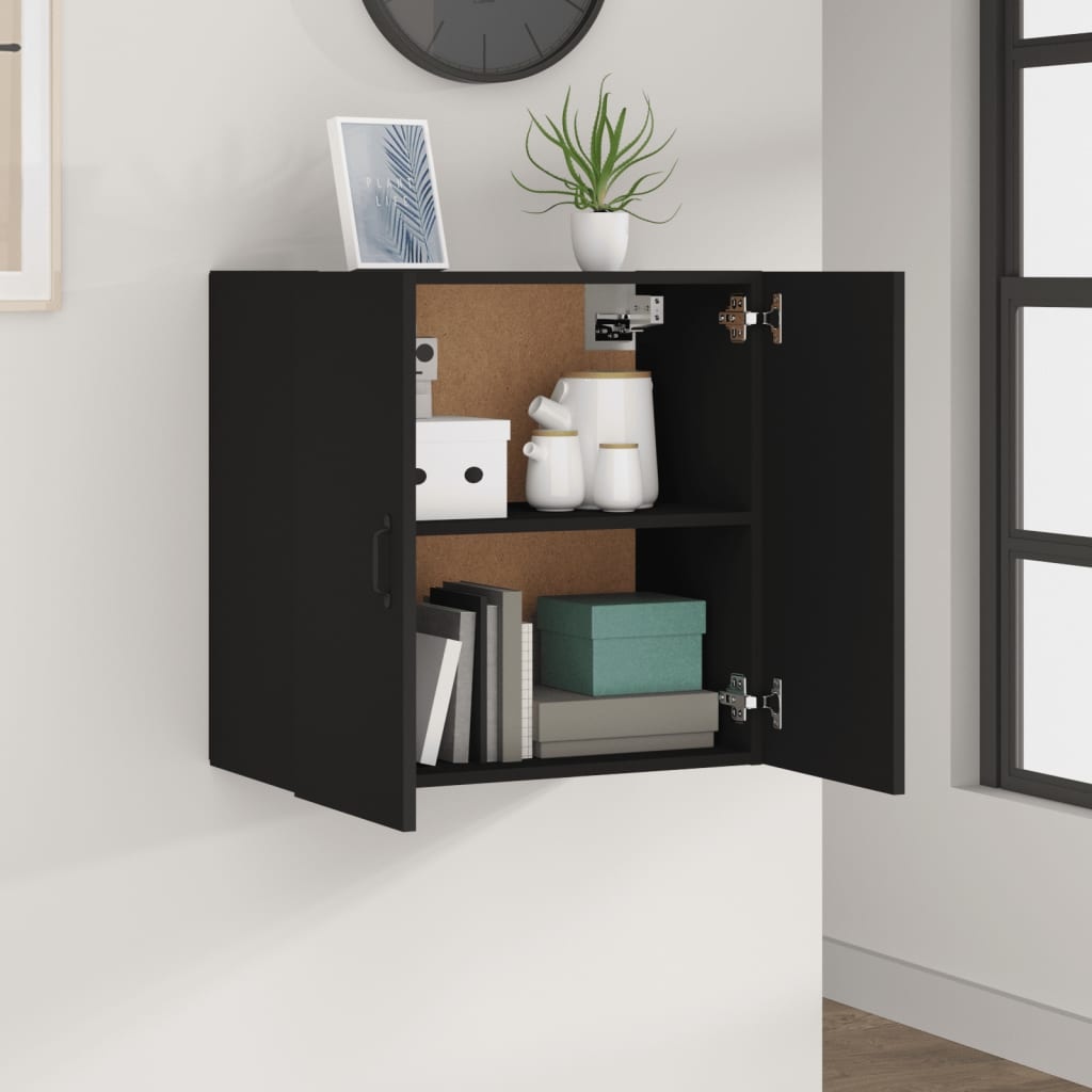 VidaXL Wandkast 60x31x60 cm bewerkt hout zwart