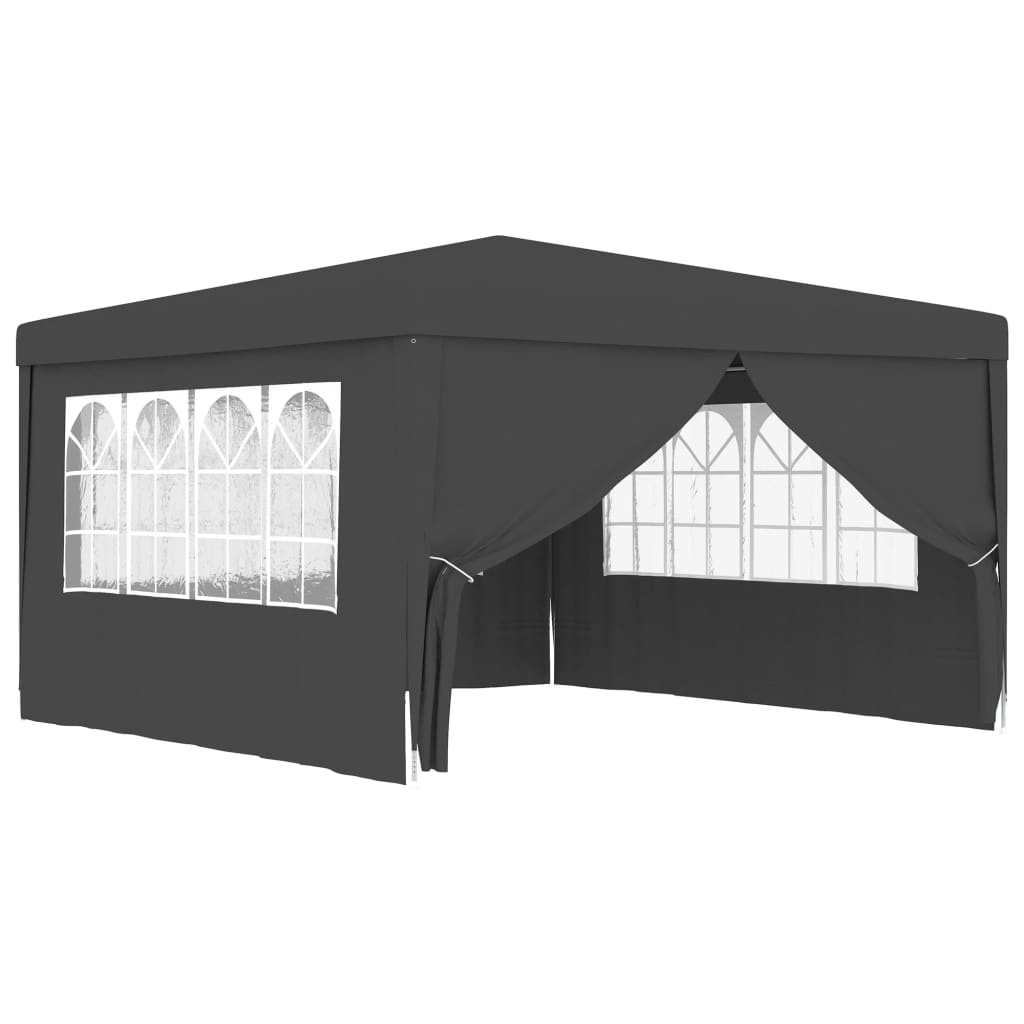 vidaXL Partytent met zijwanden professioneel 90 g/m² 4x4 m antraciet