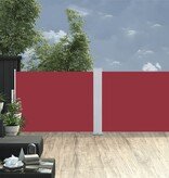 VidaXL Windscherm uittrekbaar 120x1000 cm rood