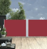 vidaXL Windscherm uittrekbaar 120x1000 cm rood