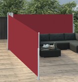 VidaXL Windscherm uittrekbaar 120x1000 cm rood