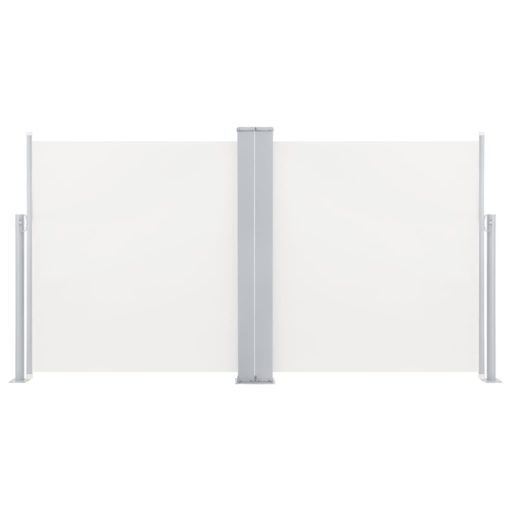 VidaXL Windscherm uittrekbaar 120x600 cm crème