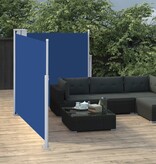 vidaXL Windscherm uittrekbaar 100x600 cm blauw