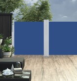 vidaXL Windscherm uittrekbaar 100x600 cm blauw