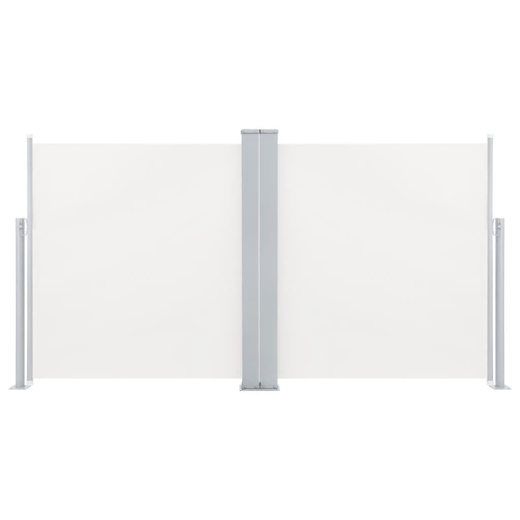 VidaXL Windscherm uittrekbaar 100x600 cm crème