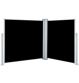 VidaXL Windscherm uittrekbaar 100x600 cm zwart