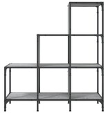 VidaXL Boekenkast 92x30x102 cm bewerkt hout en metaal grijs sonoma