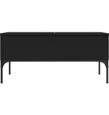 VidaXL Salontafel 100x50x45 cm bewerkt hout en metaal zwart