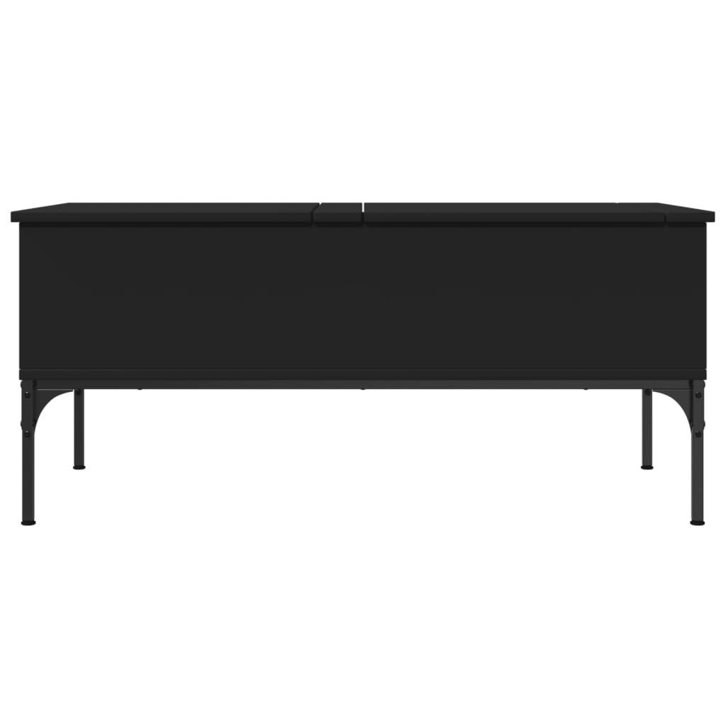 VidaXL Salontafel 100x50x45 cm bewerkt hout en metaal zwart