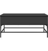 VidaXL Salontafel 100x50x45 cm bewerkt hout en metaal zwart