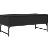 VidaXL Salontafel 100x50x40 cm bewerkt hout en metaal zwart