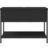 VidaXL Salontafel 70x50x50 cm bewerkt hout en metaal zwart