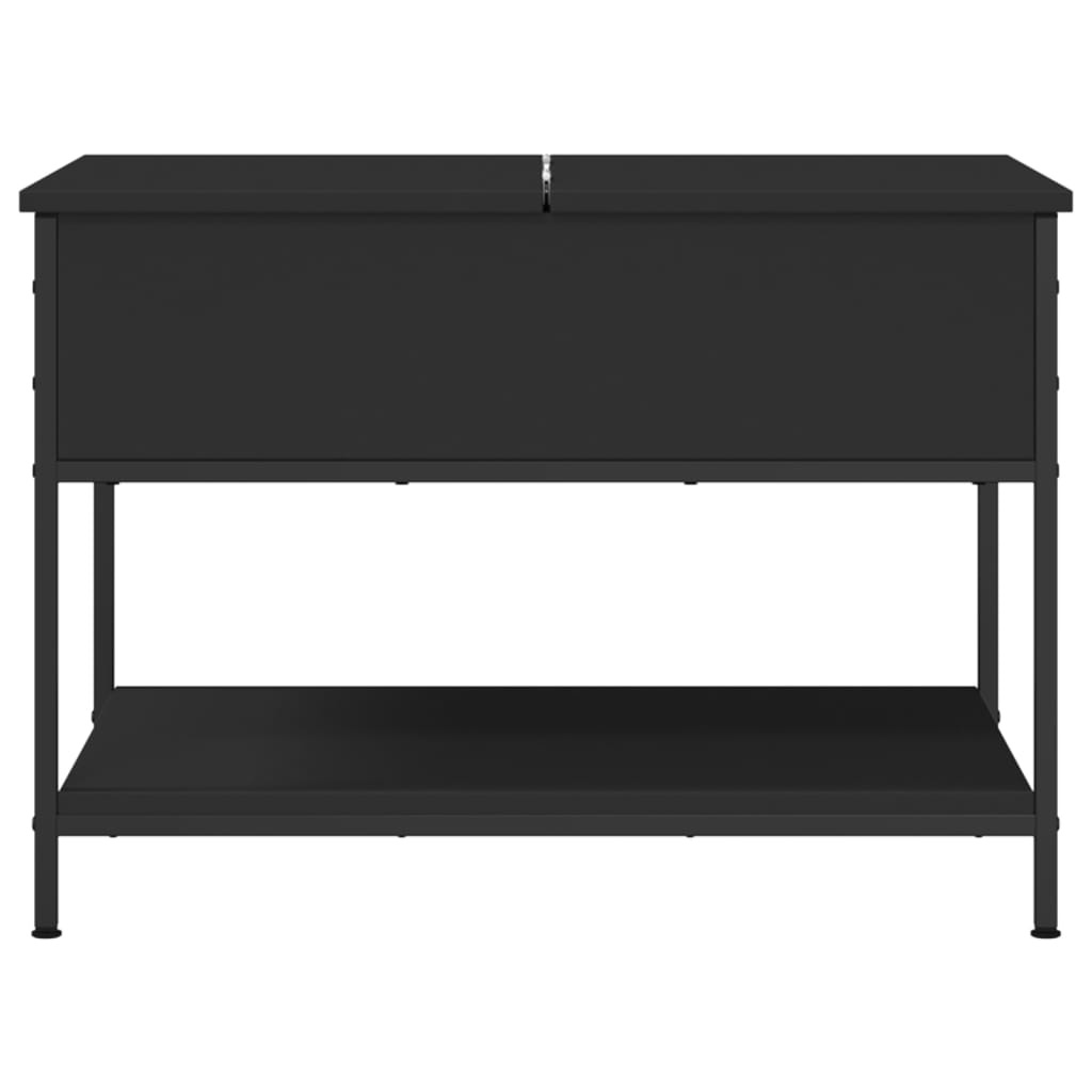 VidaXL Salontafel 70x50x50 cm bewerkt hout en metaal zwart