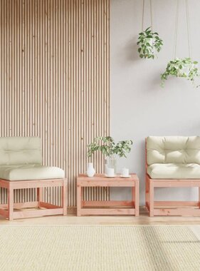 VidaXL Tuinbanken met kussens 2 st massief douglashout