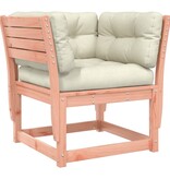 VidaXL Tuinbank met armleuningen en kussens massief douglashout