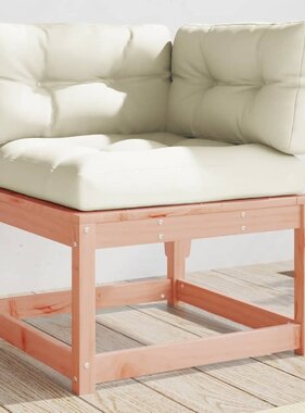 VidaXL Tuinhoekbank met kussens 73x73x78 cm massief douglashout