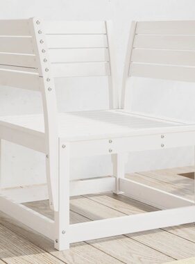 VidaXL Tuinstoel massief grenenhout wit