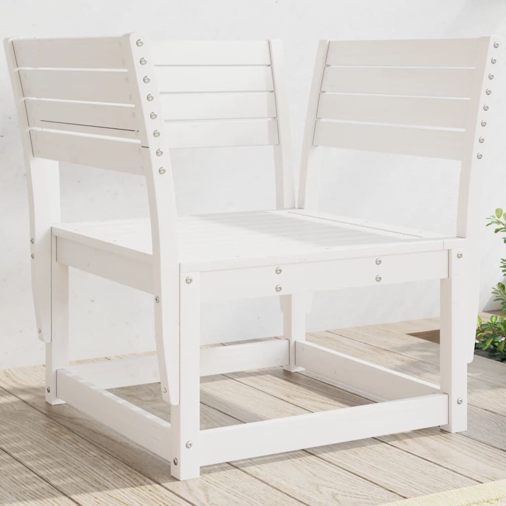 VidaXL Tuinstoel massief grenenhout wit