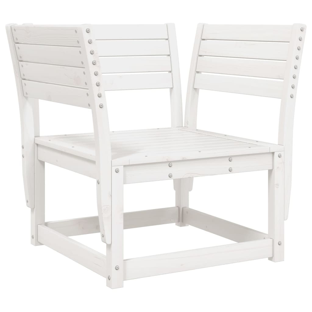 VidaXL Tuinstoel massief grenenhout wit