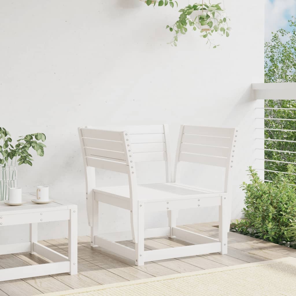 VidaXL Tuinstoel massief grenenhout wit