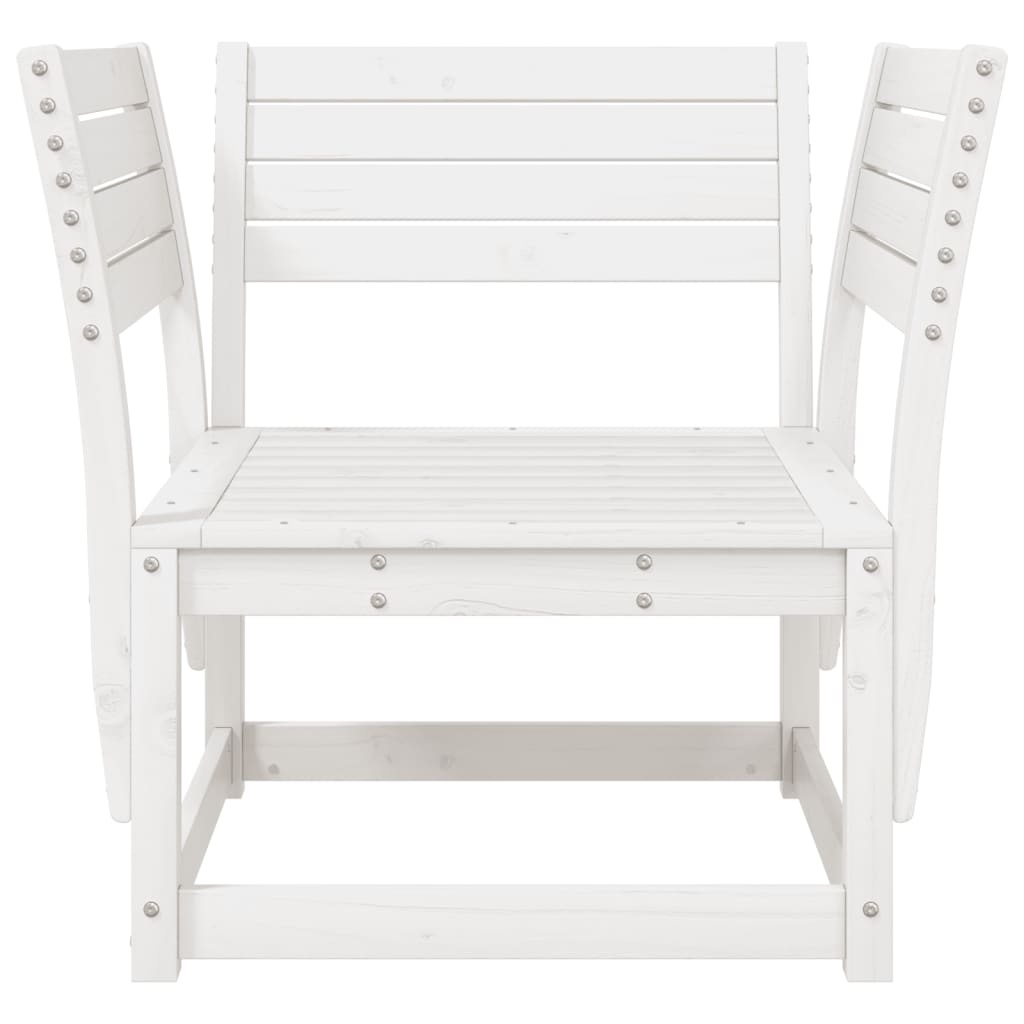 VidaXL Tuinstoel massief grenenhout wit