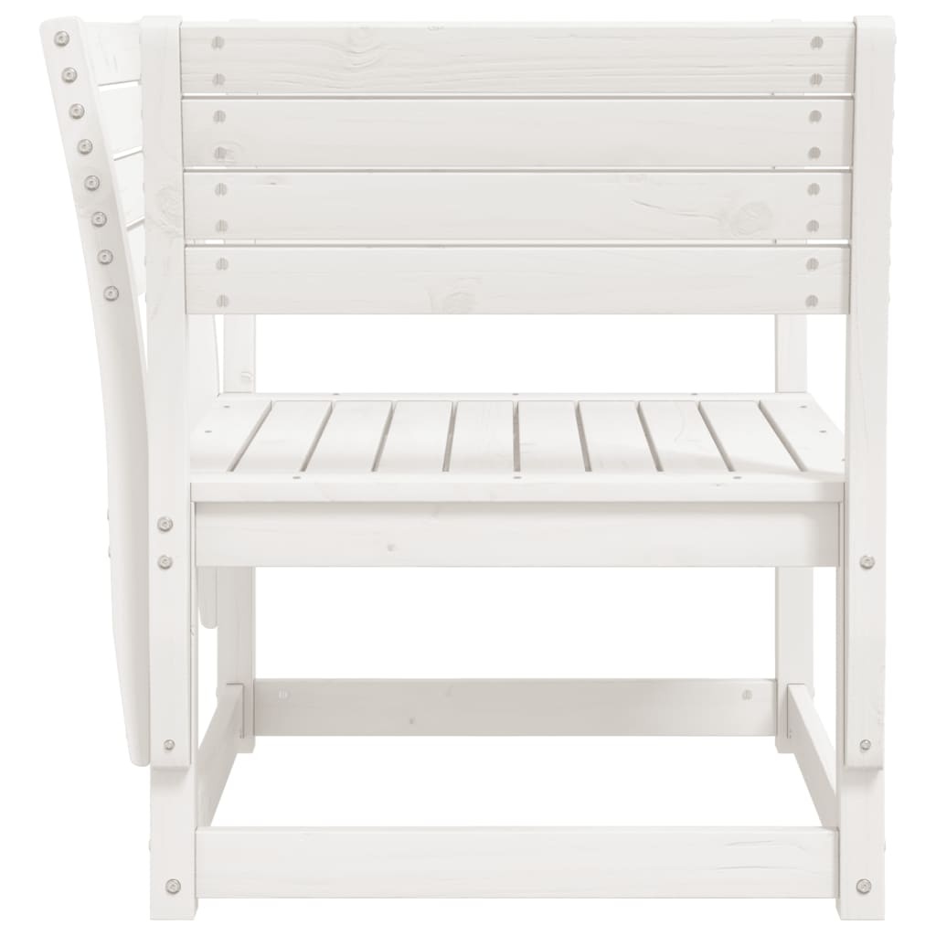 VidaXL Tuinstoel massief grenenhout wit