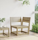 VidaXL Tuinhoekbank 73x73x78 cm geïmpregneerd grenenhout