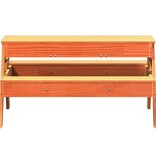 VidaXL Picknicktafel met zandbak voor kinderen grenenhout wasbruin