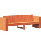 VidaXL Tuinbank 3-zits 189x60x62 cm massief grenenhout wasbruin