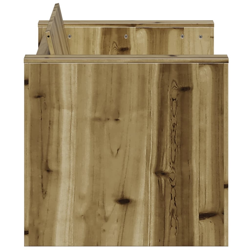 vidaXL Tuinbank 2-zits 134x60x62 cm geïmpregneerd grenenhout