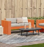 VidaXL Tuinbank 2-zits 134x60x62 cm massief grenenhout wasbruin