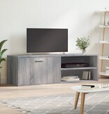 vidaXL Tv-meubel 120x34x37 cm bewerkt hout grijs sonoma eikenkleurig