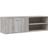 vidaXL Tv-meubel 120x34x37 cm bewerkt hout grijs sonoma eikenkleurig