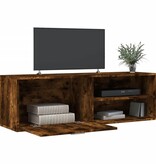 vidaXL Tv-meubel 120x34x37 cm bewerkt hout gerookt eikenkleurig