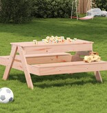 vidaXL Picknicktafel met zandbak voor kinderen massief douglashout