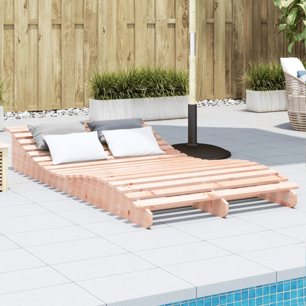 VidaXL Ligbed 205x110x31,5 cm massief douglashout