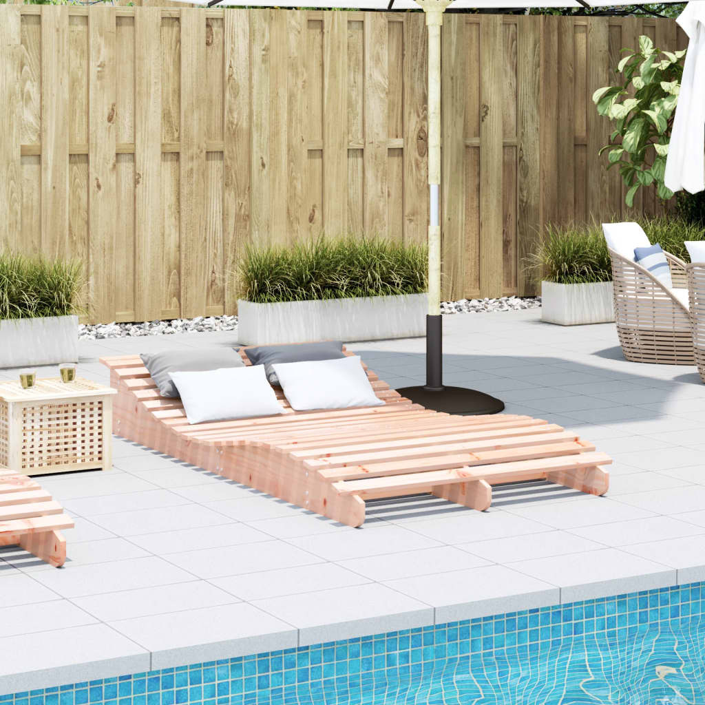 VidaXL Ligbed 205x110x31,5 cm massief douglashout